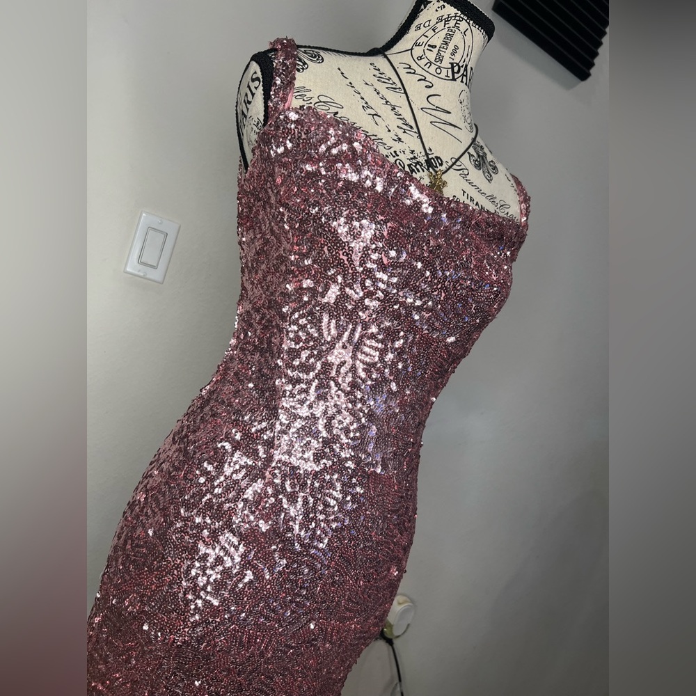 Sequence short dress - pretty pink